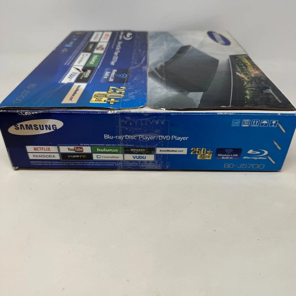 Samsung BD-J5700 Blu-ray Disc Player DVD Player Wireless LAN Built-in Black New